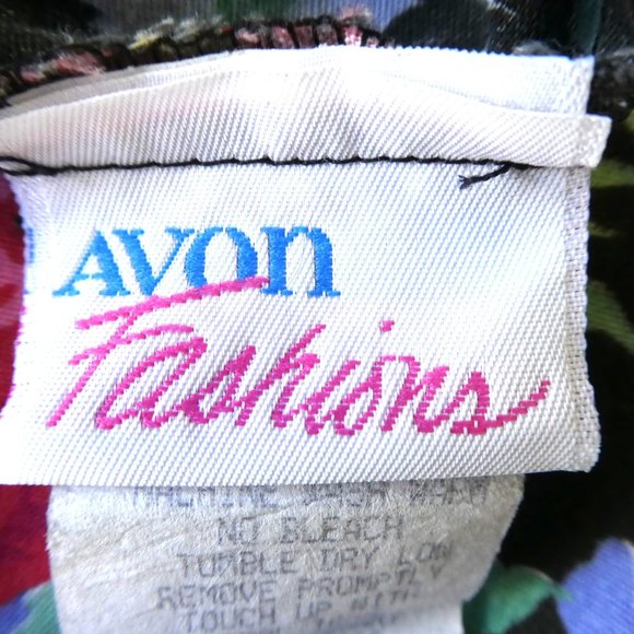 Vintage Floral Midi Halter Sundress Avon Fashions Full Button Front Fit Flare M - Picture 10 of 11